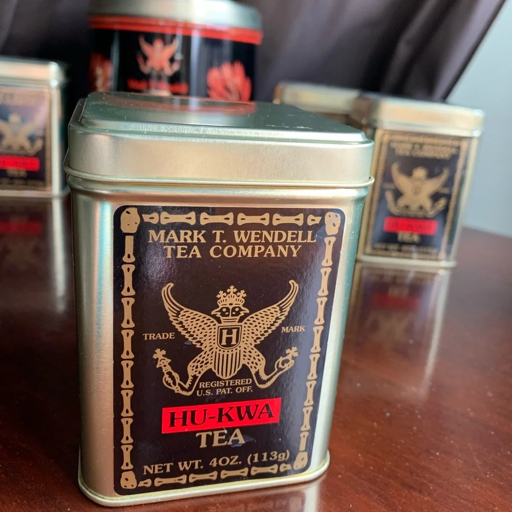 Lot of 5 Metal Tea Tins from Mark T. Wendell Tea Company - Picture 5 of 16